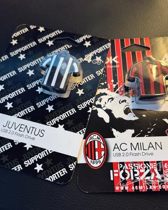 Chiavette USB TDK Juve e Milan 4 GB