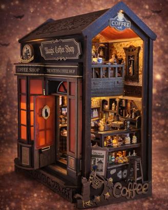 Booknook “Magic Coffee Shop” – Miniatura artigiana