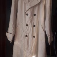 Soprabito-Trench uomo bianco, tag. 52-54.
