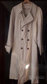 Soprabito-Trench uomo bianco, tag. 52-54.