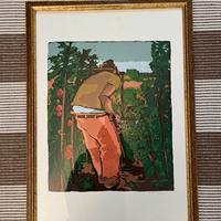 Trittico di serigrafie d'autore Alberto Bruzzani