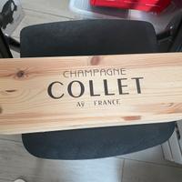 Scatola in legno da vino champagne