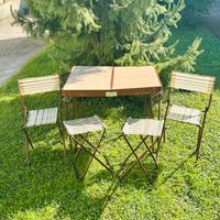 Grand Soleil tavolo pic nic vintage valigetta