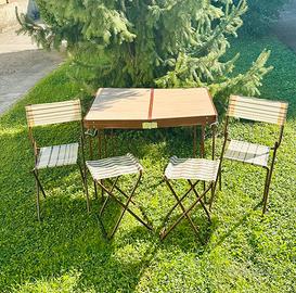 Grand Soleil tavolo pic nic vintage valigetta