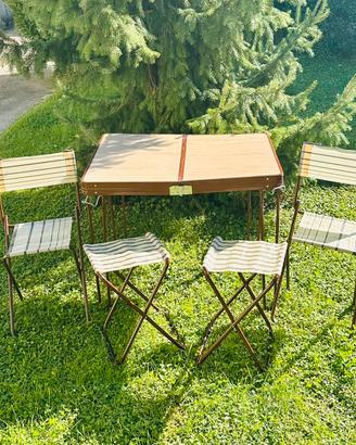 Grand Soleil tavolo pic nic vintage valigetta