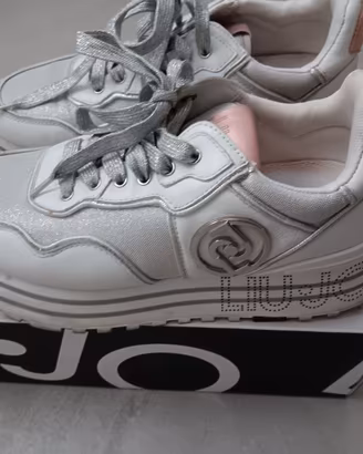 Scarpe sneakers donna Liu-Jo bianche con glitter