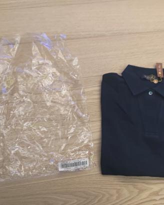Polo Loro Piana Blu Scuro Taglia 40 Manica Corta