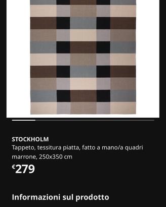 Tappeto ikea stockholm
