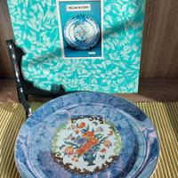 piatto decorativo da collezione motivo floreale