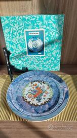 piatto decorativo da collezione motivo floreale