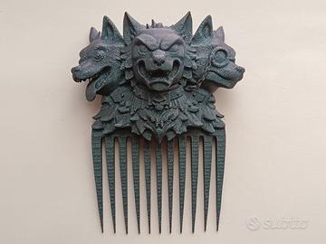 Pettinino decorativo per capelli Cerbero