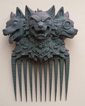 Pettinino decorativo per capelli Cerbero