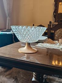 centro tavola in vetro 