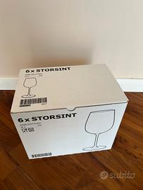 set 6 calici di vino Ikea