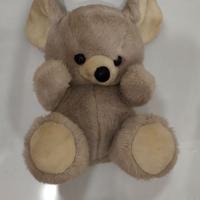 peluche orso grigio e bianco