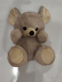 peluche orso grigio e bianco