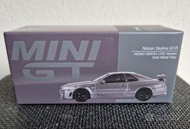 MiniGT Nissan Skyline GT-R R34 Crs Dark Metal Gray