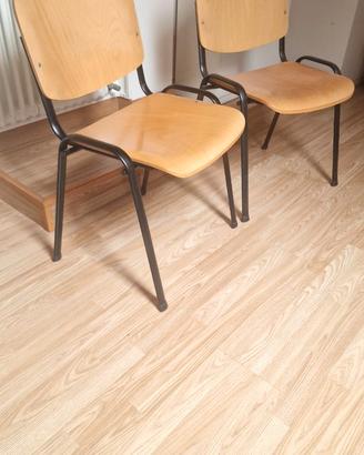 sedie legno e metallo