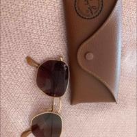 Ray-Ban  exagonal gold