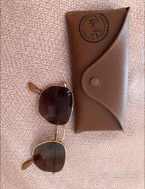 Ray-Ban  exagonal gold