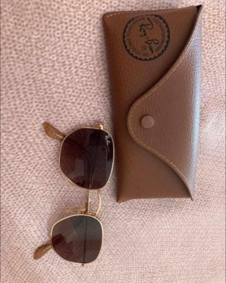 Ray-Ban  exagonal gold