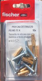 tasselli in ottone con vite m 5