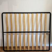 Rete matrimoniale a doghe per letto contenitore