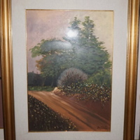 QUADRO CON CORNICE-PAESAGGIO DE SANTIS