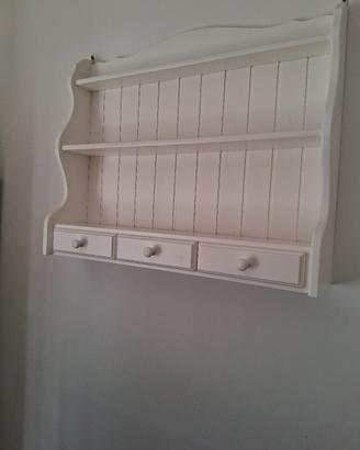 piattaia bianca in legno