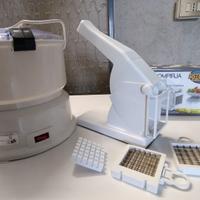 pela patate elettrico + taglia patate con 2 misure