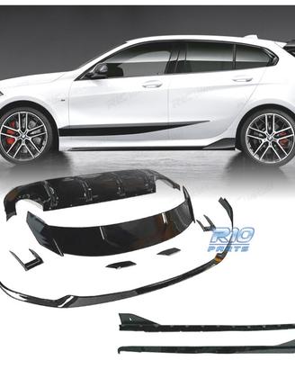 KIT AEREO BMW F40 LOOK M PERFORMANCE NERO LUCIDO