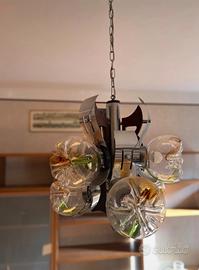 Lampadario vintage Mazzega anni 70