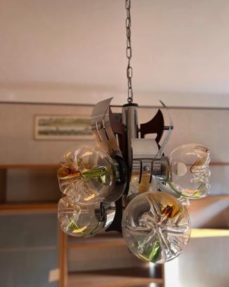 Lampadario vintage Mazzega anni 70