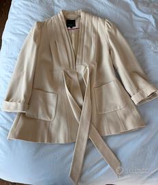 Cappotto Ted Baker beige manica 3/4 taglia 3