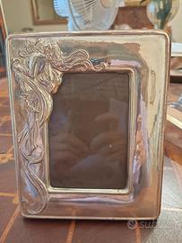 Cornice Portafoto Argento 925 - Stile Liberty / Ar