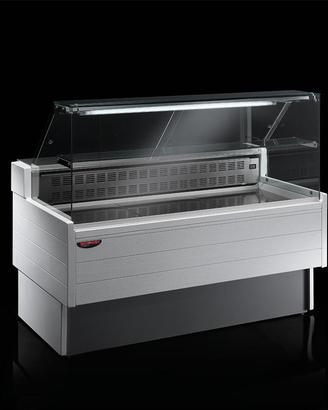 banco refrigerato vetri dritti 250 cm