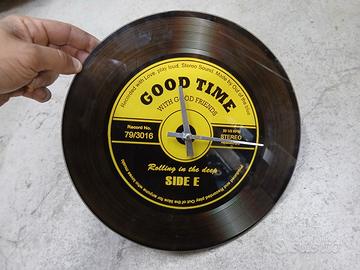 orologio da parete disco vinile