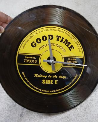 orologio da parete disco vinile