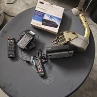 Antena parabolica con motore elettrico comanda dir