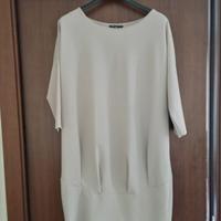 Abito beige Made in Italy Oversize tg XL