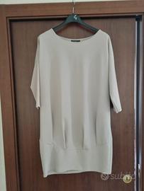 Abito beige Made in Italy Oversize tg XL