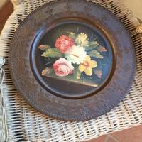 Vassoio tondo dipinto