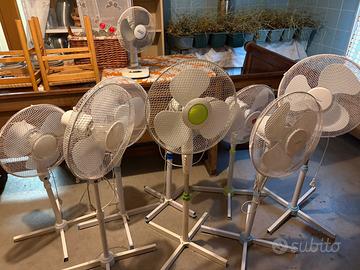 8 ventilatori regolabili più uno da tavolo