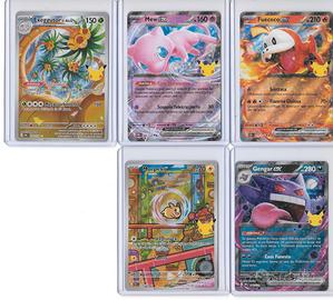 Lotto 5 Carte Pokémon 30° Anniversario ITA