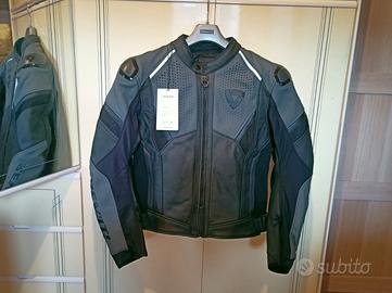 Giacca moto pelle Revit Matador Nero-Grigio tg. 50