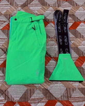 Pantaloni da sci uomo CMP verde fluo (taglia 48 M)