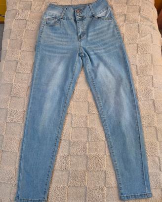 jeans donna a vita alta 