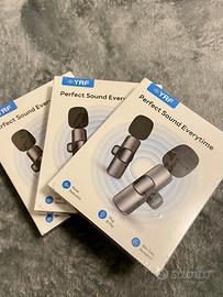 6 microfoni/ lavalier (2 per scatola )YRF wireless
