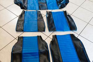 Kit fodere FIAT 500 epoca colore nero/blu