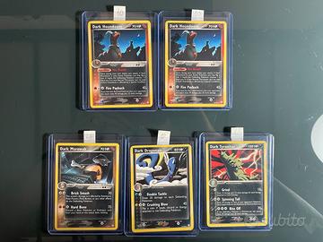 Lotto 5 Carte Pokemon Ex Team Rocket Returns